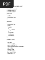 Stack Using Linked List