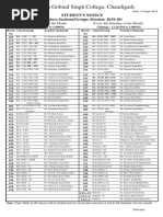 Sri Guru Gobind Singh College, Chandigarh: Student'S Notice Mentors Sections/Groups (Session: 2019-20)