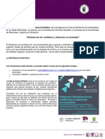 "Dinámica de Los Conflictos y Violencias en Colombia": La Entrada Es Gratuita