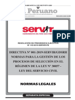 Directiva #001-2019-Servir/GDSRH (Peruweek - Pe)