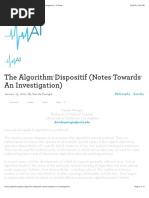 The Algorithm Dispositif