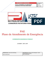 PAE Plano de Atendimento de Emergência: Consórcio Rotatoria Rodoviaria