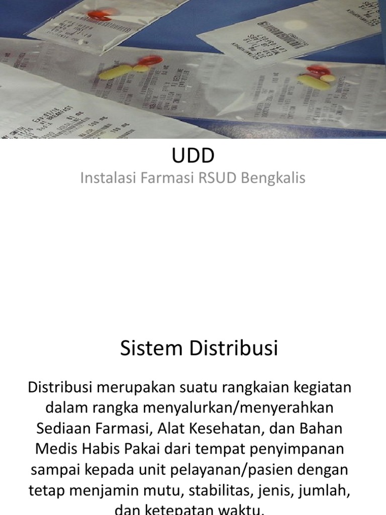 Sistem UDD untuk Distribusi Obat RS | PDF | Sains & Matematika