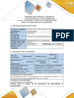 Guía de actividades y rúbrica de evaluación - Paso 4 - Formular la propuesta de investigación.pdf