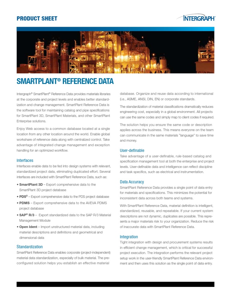 SmartPlantReferenceData 001 | PDF | Specification (Technical Standard ...