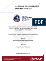 Egreso Anticipado de Los Alumnos de Las Escuelas de Educación Superior Técnico Profesional de La Policía Nacional Del Perú 2012-2014