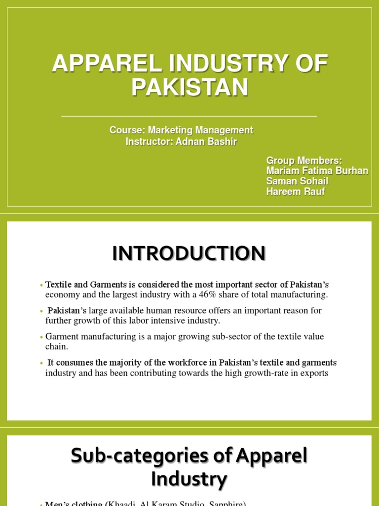 An Analysis of Pakistan's Growing Apparel Industry Key Players