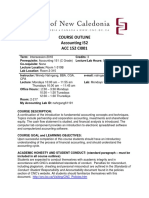 Course Outline Accounting I52 ACC 152 CI001