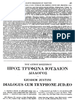 Iustinus Dialogus cum Tryphone Judaeo