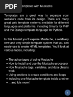 Easy HTML Templates With Mustache