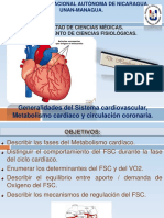  Generalidades Del Sistema Cardiovascular, Metabolismo Cardíaco y Circulación Coronaria.