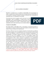 ¿Que Es Un Problema de Salud Pública?