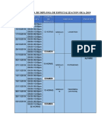 Programa de Diploma de Especializacion Siga-2019: 12 Horas