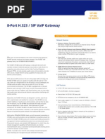 8-Port H.323 / Sip Voip Gateway: Vip-880 Vip-882 Vip-880Fo