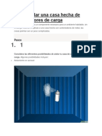 Cómo Aislar Una Casa Hecha de Contenedores de Carga: Pasos