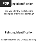 Painting Identification: Can You Identify The Following Examples of Different Painting?