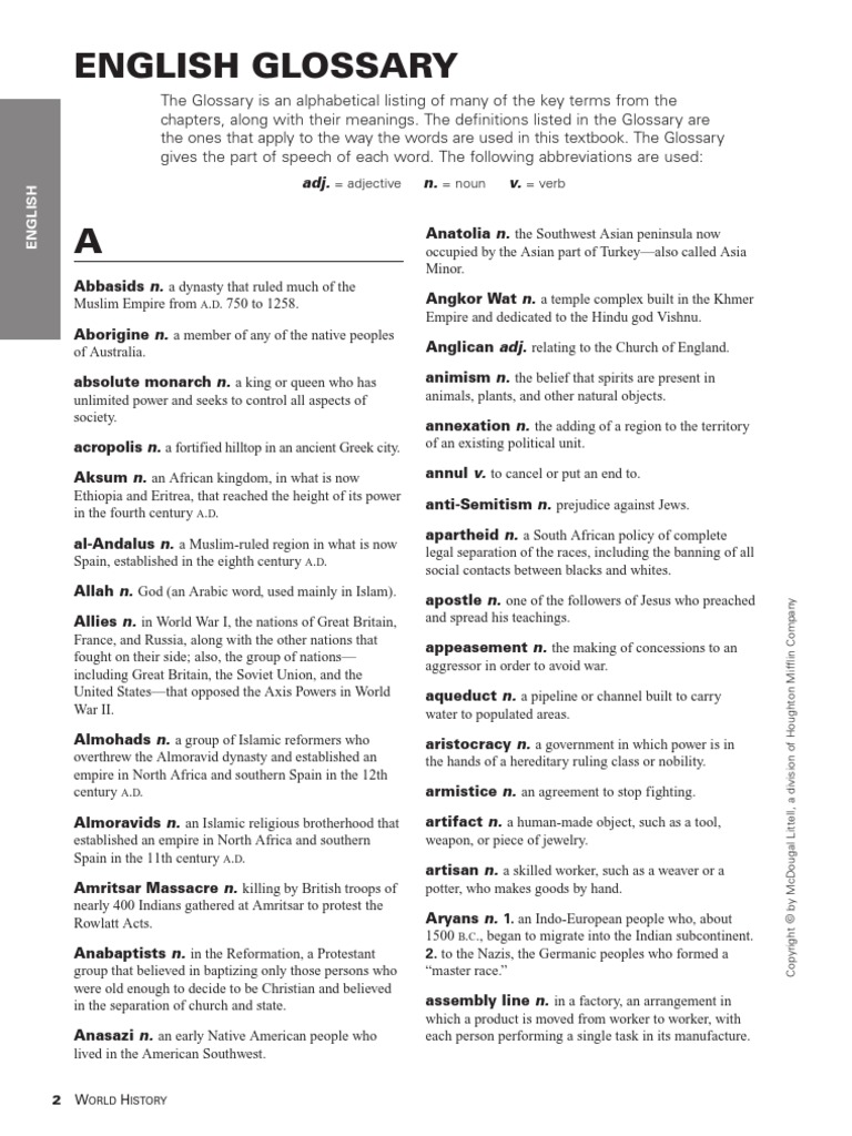 World History Glossary PDF World War II Communism