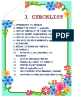 201 File Checklist