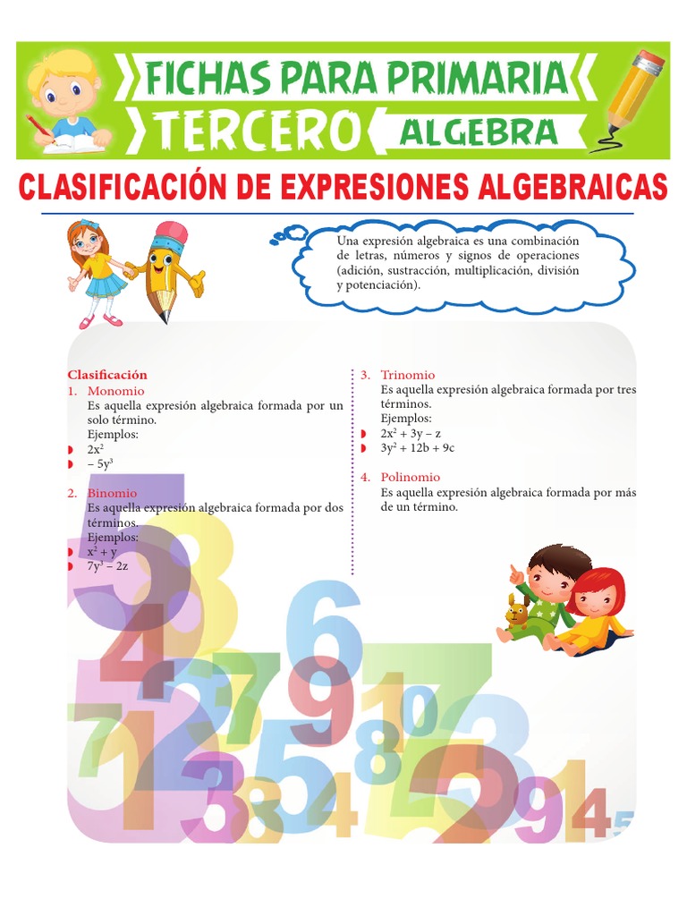 Clasificación de Expresiones Algebraicas | PDF | Álgebra abstracta ...