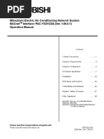 Mitsubishi Electric Air Conditioning Network System Bacnet Interface: Pac-Yg31Cda (Ver. 1.60.0.1) Operation Manual