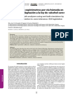 Calibración de Espirómetros