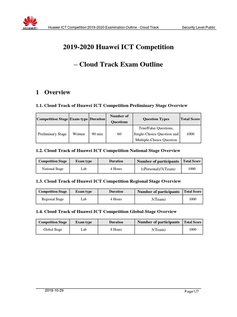 Huawei ICT Competition Cloud Track Exam | PDF | Apache Hadoop | Cloud ...