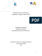 Modelo Informe de Practica Profesional IP19