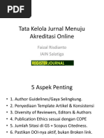 Tata Kelola Jurnal Menuju Akreditasi Online