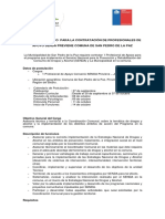 Concurso Profesional de Apoyo SENDA Previene Septiembre de 2019 Bases