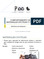 Comportamiento de Los Materiales Dúctiles y Frágiles 2019 II 8va Sesión