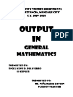 Output In: General Mathematics