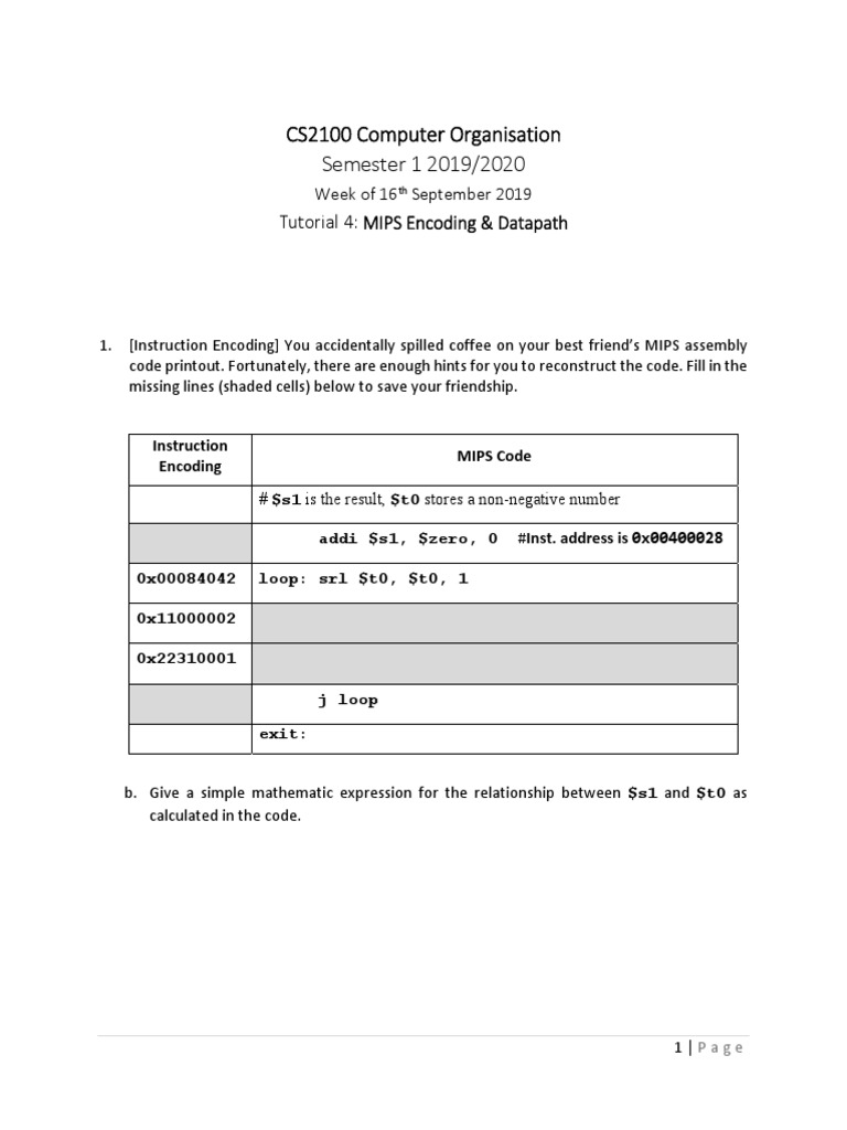Computer Science Homework Worksheet | PDF | Central Processing Unit ...