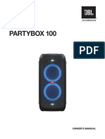 JBL PartyBox 100 Owner's Manual English