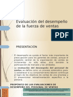 Evaluación Del Desempeño de La Fuerza de Ventas