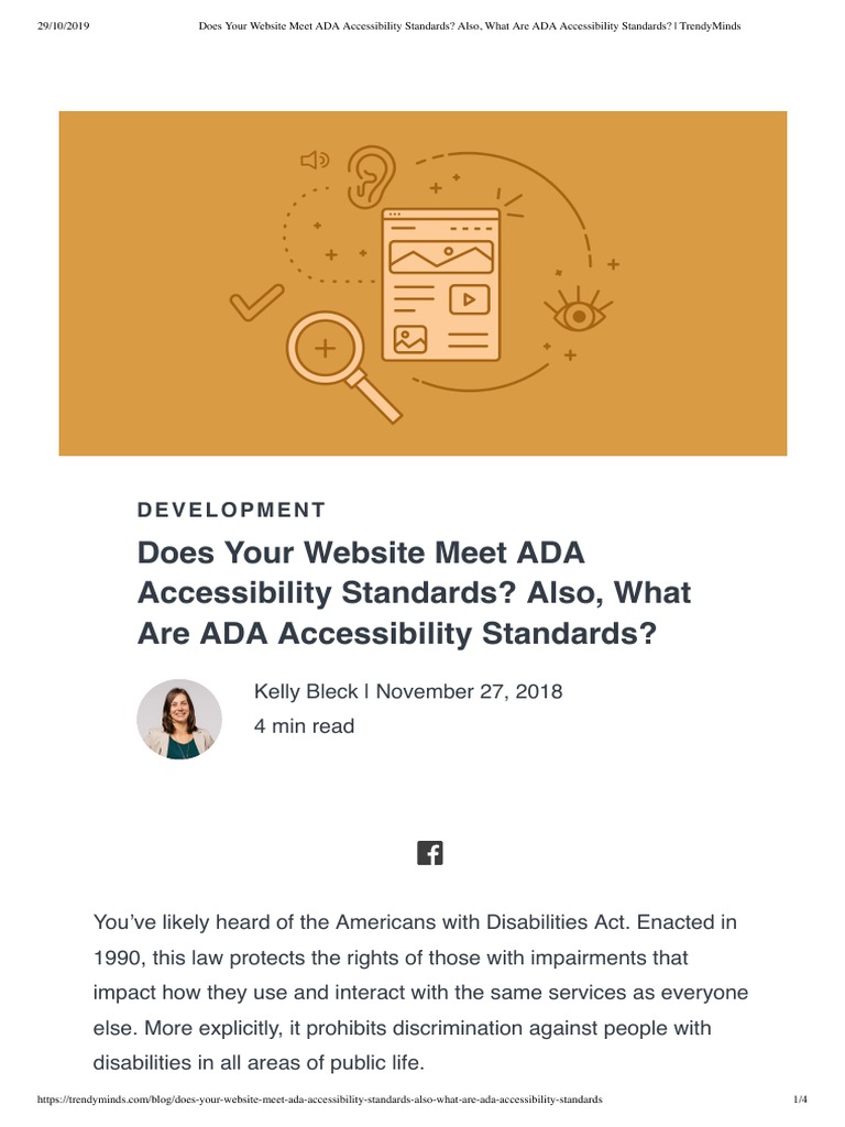 Does Your Website Meet ADA Accessibility Standards? Also, What Are ADA ...
