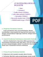 Pembelajaran Matematika Dengan Pendekatan Realistik