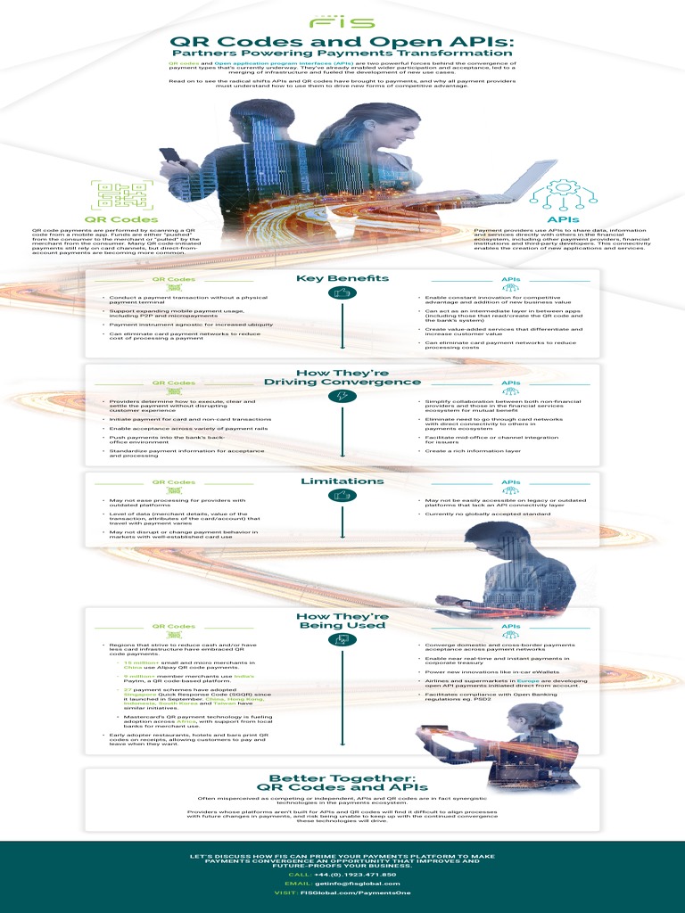 Infographic Paymentsone Qr Code Vs Open Apis Final Pdf Qr Code