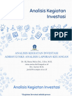 Analisis Laporan Keuangan - Minggu 3-Analisis Kegiatan Investasi