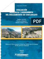 5427 Informe Tecnico n0 a6819 Evaluacion Geologica y Geodinamica Del Deslizamiento de Chclancayo Del Distrito Pamparomas Provincia Huaylas Ancash