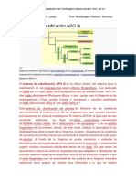 Sistema de Clasificacion APG III