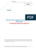 Rencana Kerja Anggaran Perusahaan (RKAP) Tahun 2014 PT Rajawali Nusantara Indonesia