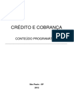 Crédito E Cobrança: Conteúdo Programático