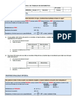 Ficha de Trabajo de Matemática Regla de Tres