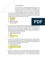 Soal Ipd - Hematologi & Onkologi: DX: Anemia AIHA