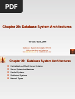 Chapter 20: Database System Architectures