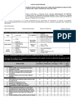 Survey Questionnaire - Health Care