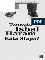 Ternyata Isbal Haram Kata Siapa?