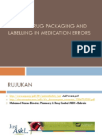 ROLE OF DRUG PACKAGING AND LABELLING IN MEDICATION Pak Urip.b.indo