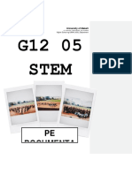 G12 05 Stem: PE Documenta Tion