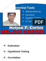 Inferential Tools: Meljun P. Cortes